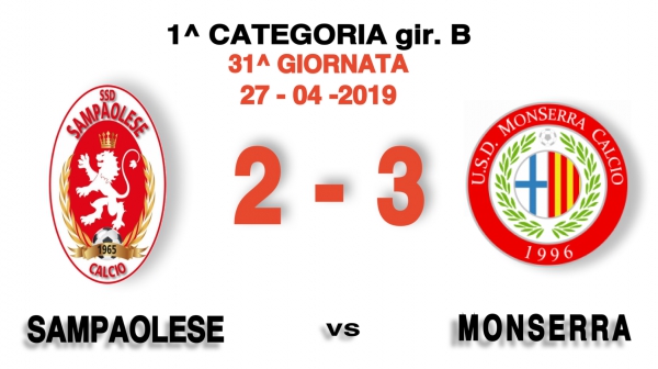 SAMPAOLESE - MONSERRA  2-3