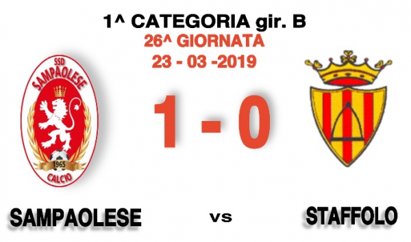 SAMPAOLESE - STAFFOLO 1-0