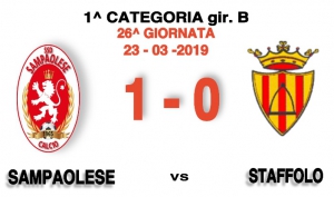 SAMPAOLESE - STAFFOLO 1-0