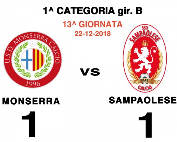MONSERRA - SAMPAOLESE  1-1