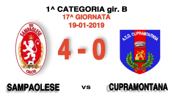 SAMPAOLESE-CUPRAMONTANA 4-0