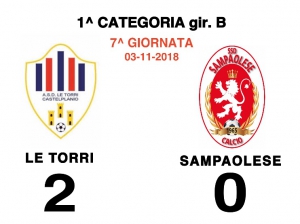 LE TORRI - SAMPAOLESE 2-0