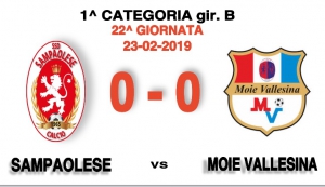 SAMPAOLESE - MOIE VALLESINA 0-0